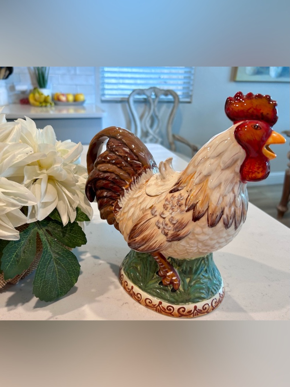 Burton & BURTON Rise and Shine Rooster teapot 9.5” high
